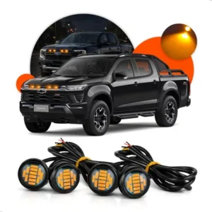 Kit 4 Super Luz De Grade Led Ambar Pick Ups Camionetes Ambar(laranja)
