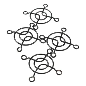 4 Grade Telinha De Proteção Para Ventoinha Cooler De 40mm Preto