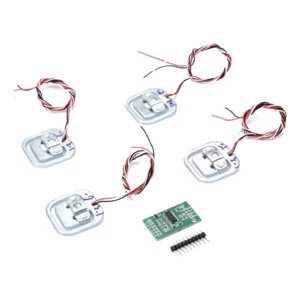 04 Pçs Célula De Carga 50kg Sensor De Peso + 1 Módulo Hx711