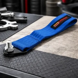 Tow Strap Tow Hook Fita Cinta Reboque Engate Esportivo Azul