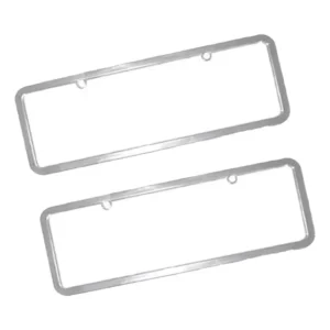 Moldura Cromada 405x135mm Placa Mercosul Carro
