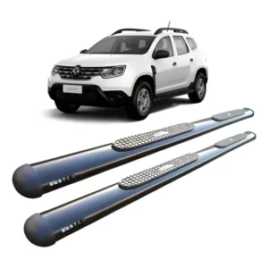 Estribo Tubolar Oval Renault Duster Preto Preto