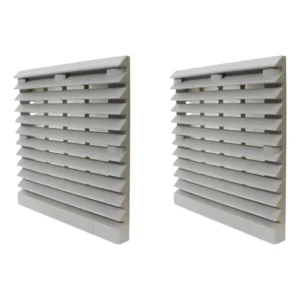 2 Veneziana Grelha C/ Filtro Para Microventilador Metaltex Branco