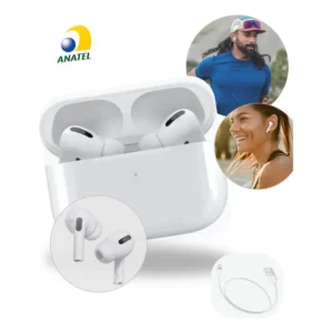 Fone de Ouvido Bluetooth H'maston TWS Branco LY13PB com Tecnologia TWS