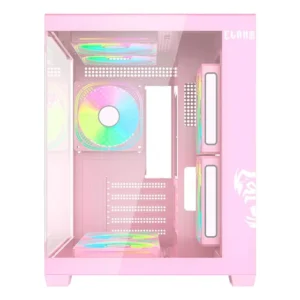 Gabinete Gamer Clanm Grodd Candy Vidro Temperado Rgb Atx Itx