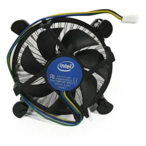 Cooler Intel Original 12v 0.60a Alta Performance 4 Fios Preto