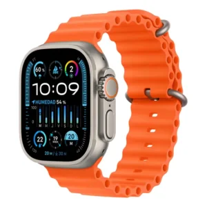 Apple Watch Ultra 2 GPS • Caixa de titânio – 49 mm • Pulseira Oceano laranja