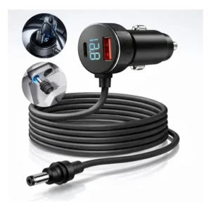 Carregador Veicular Usb Voltímetro Digital - Starlink Preto