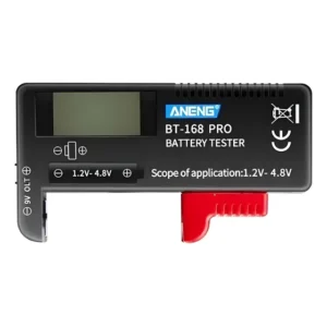 Medidor Teste De Bateria/pilha Digital Carga Bt-168 Pro Preto