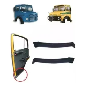 Par Borracha Soleira Porta Caminhão Mb 1113/2013 Vassourinha