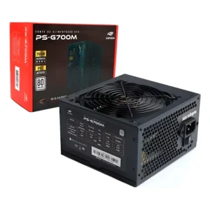 Fonte Atx Gaming 700w Real 80plus Pfc Ativo Bivolt C3tech Nf Preto