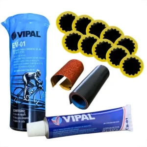 Kit Remendo P/ Bikes Reparo De Pneus Bicicleta + Lixa E Cola