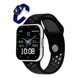 Smartwatch Champion Sport Series 2 Silicone 2 Pulseiras Cinza Lisa Esportiva Azul