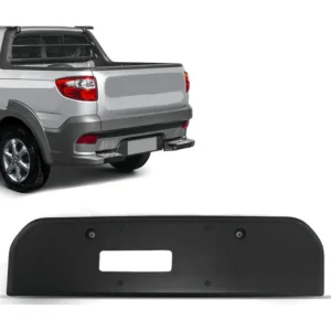 Porta-placa De Veículo Fiat 55328m Preto Para Carro/caminhonete