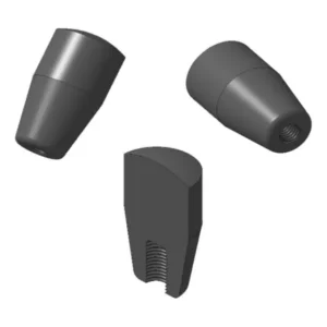 Manopla De Baquelite 57mm Com Rosca Direta - Kit 2 Peças