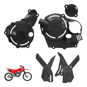 Kit Protetor Crf 300f Tampas Do Motor + Chassi Xtreme Biker