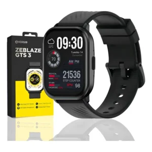 Smartwatch Zeblaze Gts 3 Com App 2.03 Tela Amoled Original Preto Preto