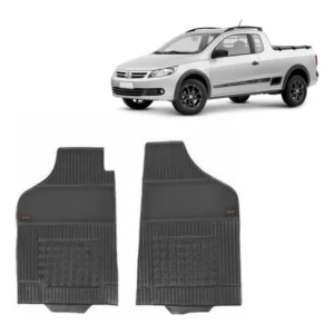 Tapete Borracha Cabine 2 Peças Saveiro G5 2008 2009 2010
