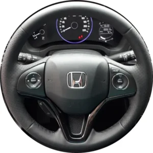 Capa De Volante Costurada Honda Hrv Em Sintetico 2.0 Linho