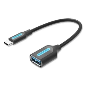Adaptador Otg Cabo Usb C Para Usb 3.0 Android Ccvbb Vention Preto