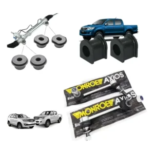 Bucha Caixa Direção + Bucha Barra + Bieleta Axios Hilux 2009