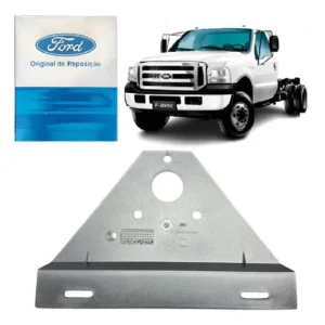 Suporte Placa Traseiro F350 F4000 F12000 Cargo Original Preto