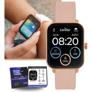 Relógio Condor Smart Rose Cosmart1ab/8j Unissex Esportivo Rosa Rosé