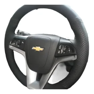 Capa De Volante Costurada Onix, Prisma, Cobalt -linha Preta