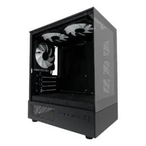 Gabinete Matx Brazilpc Gamer Bpc-3g310 Black 3 Fans Rainbow Preto