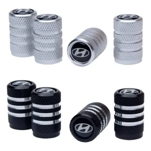 Tampa Premium Bico Válvula Pneu Hyundai Em Aluminio Usinado