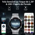 Relógio Inteligente Homem Smartwatch Esporte Negócio Chamada mais de 100 +modos esportivos,monitor de frequência cardíaca/sono,com tela HD de 1,39" e chamadas Bluetooth , compatível com Android e iOS - Imagem 7