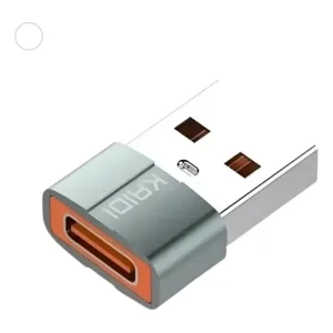Adaptador Kaidi Kd-339 Usb-a Para Usb-c Cinza