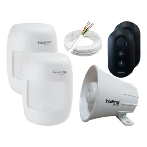 Acessorio Alarme Intelbras Sensor C Fio Sirene Controle Cabo