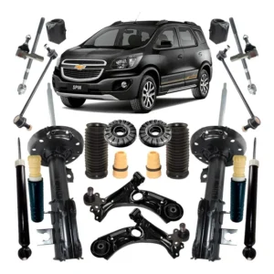 Kit Suspensão Gm Chevrolet Spin Amortecedores + Bandejas