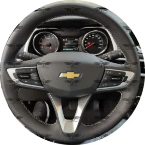 Capa De Volante Costurada Tracker 1.0 Turbo Liso Preto P.u