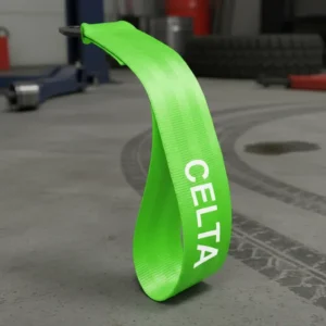 Tow Strap Hook Cinta Reboque Engate Esportivo Gm Celta Cor Verde-limão