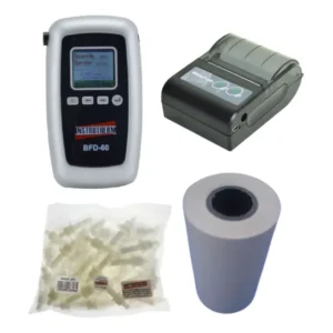 Kit Bafômetro Digital Impressora Rolo Certificado 60 Bocais