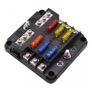 Caixa Fusíveis 6 Vias Barramento Eletrico Motorhome Barco