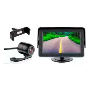 Kit Tela Auxiliar Monitor Automotivo Com Câmera De Ré Supcel