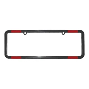 Suporte Moldura Para Placa De Carro Preta Refletor Padrão