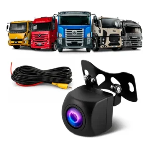 Câmera De Ré Olho De Peixe 180° Hd 720p 24v Caminhões Vans
