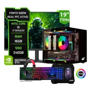 Pc Gamer Completo Cpu Intel I5 16gb Ram Ssd 240gb Vídeo 1gb 240 Gb 16 Gb Intel Hd Graphics 2500