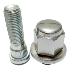 Kit 1 Prisioneiro Roda C/ 1 Porca Cromada Nissan Sentra