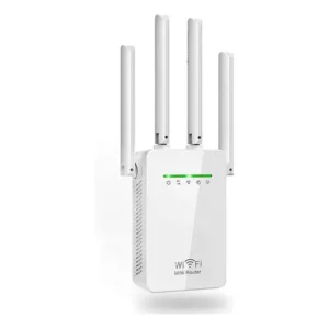 Repetidor Sinal Wi-Fi Exbom 4 Antenas 2.4GHz Cor Branco Bivolt