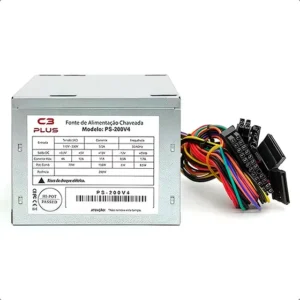C3tech C3plus Ps-200v4 Fonte De Alimentação Para Computador Prateado
