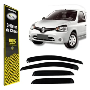 Calha Chuva Defletor Especifica 4 Portas Preto Fume