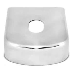 Tampa Inox De Engate Automotiva Reboque 100mm Capa Cromada