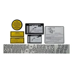 Jogo De Decalque (adesivo) Trator Massey Ferguson 65x