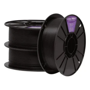 Filamento 3D PLA Voolt Velvet Preto Fosco 1,75mm 1kg Expansão Sustentável