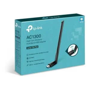 Adaptador USB Wi-Fi Ac1300 de banda dupla TP-Link Archer T3u Plus